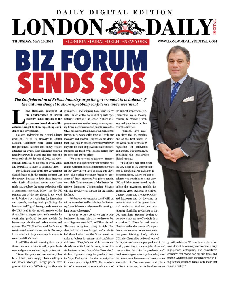 LONDON DD – MAY 19, 2022