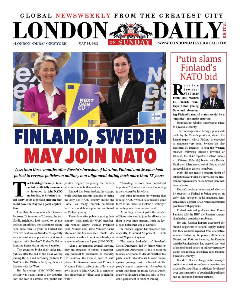 LONDON DD – MAY 15, 2022 – SUNDAY