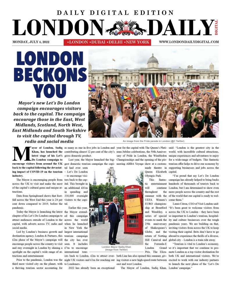 LONDON DD – July 4, 2022