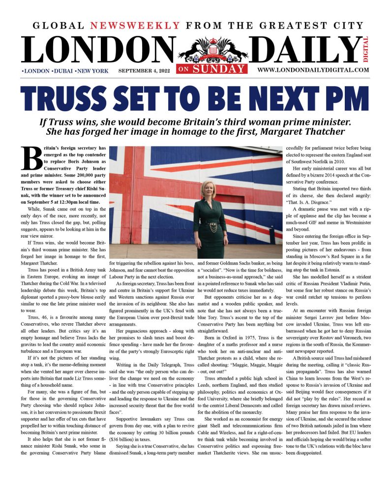 LONDON DD – Sep 4, 2022 – SUNDAY