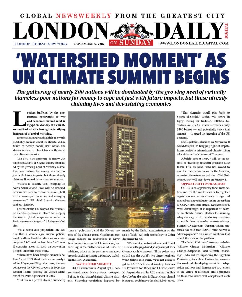 LONDON DD – Nov 6, 2022 – SUNDAY