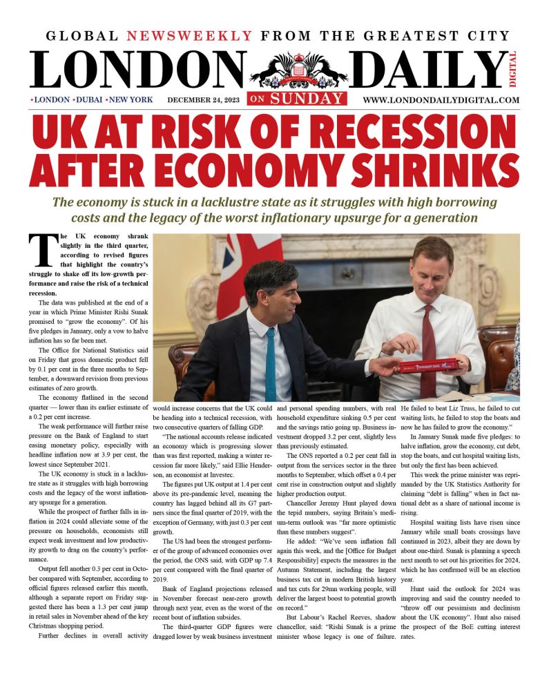 LONDON DD – DEC 24, 2023 – SUNDAY